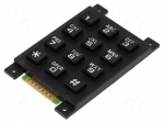Keypad: plastic | No.of butt: 12 | none | plastic | 200m&Omega; | 1.2N | 20mA