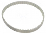 Timing belt | AT10 | W: 16mm | H: 5mm | Lw: 560mm | Tooth height: 2.5mm