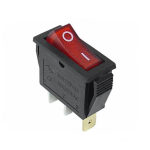 Riff KCD3 AC Rocker Switch On-Off 2-Position 3-Pin 16A 250VAC 20A 125VAC Red
