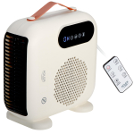 Adler LED Fan Heater with Remote Control | AD 7756 | Fan heater | 2000 W | Beige | IPX0