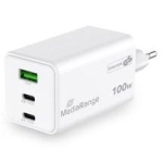 MediaRange MRMA123 mobile device charger Laptop, Smartphone, Tablet White AC Fast charging Indoor