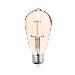 LED valgustus // Valgustid uutest tarnetest // Żar&oacute;wka led filament e27 st64 4w 230v 2200k 400lm cog złota forever light