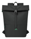 Rivacase Gremio backpack City backpack Black Polyester, Recycled polyethylene terephthalate (rPET)