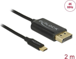 DELOCK USB Type-C > DisplayPort (DP Alt Mode) 2m koaksiaalkaabel