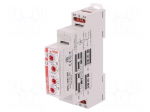 Timer | 1s&divide;10days | SPDT | 24VDC/16A,250VAC/16A | 12&divide;240VAC | DIN | IP20