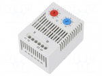 Sensor: thermostat | Contacts: NC + NO | 10A | 250VAC | IP20
