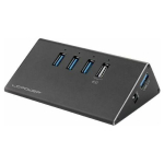 LC-Power USB-jaotur 3x USB 3.0 + 1x laadimisfunktsioon LC-HUB-ALU-2B-4