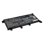 4700 mAh for Asus C21N1408,0B200-01130100,0B200-01130300