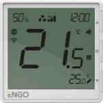 ENGO Controls EFAN-230W - Regulator klimakonwektor&oacute;w biały 230V, Internetowy, podtynkowy , WIF