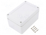 Enclosure: multipurpose | X: 80mm | Y: 120mm | Z: 60mm | ZP | ABS | gasket