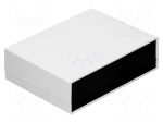Enclosure: with panel | X: 225mm | Y: 165mm | Z: 65mm | ABS | light grey