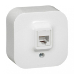 Rozete 782424 1xRJ45 UTP Cat.5e balta