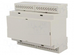 Enclosure: for DIN rail mounting | Y: 90.2mm | X: 106.25mm | Z: 57.5mm