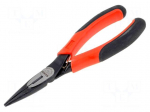 Pliers | straight,half-rounded nose,universal,elongated | ERGO&reg;