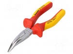 Pliers | insulated,straight,half-rounded nose | steel | 160mm