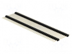 Pin header | pin strips | male | PIN: 40 | double deck | straight | THT