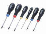 Kit: screwdrivers | Pcs: 6 | Phillips,Pozidriv&reg;,slot | Series: ERGO&reg;