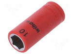 Key | insulated,hex socket,socket spanner | HEX 10mm | 1/4" | 42mm