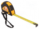 Measuring tape | L: 3m | Width: 16mm | Enclos.mat: ABS,rubber
