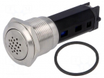 Signaller: sound | 80dB | Illumin: none | IP50 | &Oslash;19mm | 1&divide;10mm | 360mW