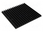 Heatsink: extruded | grilled | black | L: 150mm | W: 159mm | H: 10mm