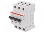 Circuit breaker | Inom: 20A | Poles: 3 | DIN | Charact: D | 6kA | IP20
