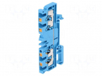 Splice terminal: rail | 2.5mm2 | ways: 1 | terminals: 4 | blue | wemid