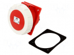 Connector: AC supply 3-phase | socket | female | 32A | 400VAC | IP67
