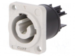 Connector: circular | female | CLIFFCON-P | 20A | 250VAC | Colour: grey