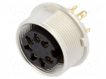 Connector: M16 | socket | female | soldering | PIN: 7 | 5A | 60V | IP40