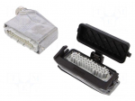 Connector: HDC | male + female | Pitch: 104x27mm | 500V | 16A | PIN: 24