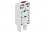 Module protecting | Mounting: socket | Indication: LED | Colour: red