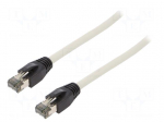 Patch cord | S/FTP | Cat 8.1 | stranded | Cu | LSZH | grey | 10m | 26AWG