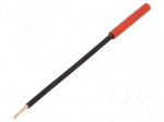 Socket | 4mm banana | 32A | 1kVDC | red | nickel plated | 130mm | 18m&Omega;