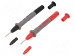 Test probe | 15A | red and black | Socket size: 4mm