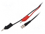 Test lead | Len: 2m | red and black | Band: &le;1GHz | Insulation: PVC