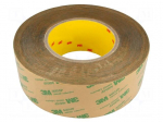 Tape: fixing | W: 50mm | L: 55m | Thk: 0.13mm | acrylic | transparent | 10G&Omega;