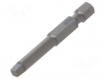Screwdriver bit | square | #3 | Overall len: 50mm