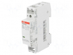 Contactor: 2-pole installation | NC x2 | 230VAC | 230VDC | 20A | DIN
