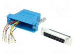 Transition: adapter | RJ45 socket,D-Sub 25pin female | blue