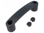 Handle | Mat: technopolymer (PA) | black | H: 39mm | L: 144mm | black