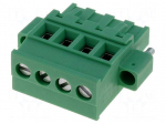 Pluggable terminal block | 5.08mm | ways: 4 | angled 90&deg; | plug | 250V