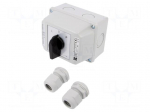 Switch: cam switch | Stabl.pos: 3 | 16A | L-0-P | Poles: 3 | Pos: 3 | IP65