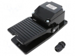 Switch: foot | Stabl.pos: 1 | NC + NO | 15A/250VAC | IP20 | -10&divide;80&deg;C