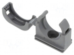Bracket | polyamide 6 | PMACLIP SFH | grey | Size: 23 | PMACLIP