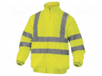 Wind jacket | Size: XL | yellow | RENO HV | with removable sleeves