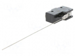 Microswitch SNAP ACTION | 15A/250VAC | 0.3A/220VDC | with lever