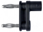 Adapter | black | 70VDC | 3A | 38.8mm | Insulation: polyamide | 33VAC