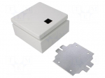 Enclosure: wall mounting | X: 150mm | Y: 150mm | Z: 80mm | E-BOX KX | IP66