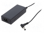 Power supply: switching | 24VDC | 1.5A | Out: 5,5/2,1 | 30W | 80&divide;264VAC
